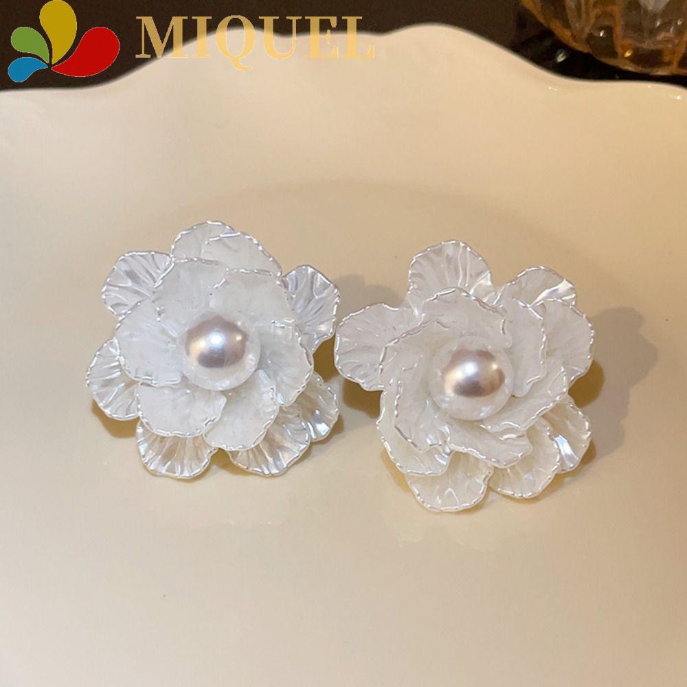 Bông Tai Hình Hoa Bằng Acrylic Phong Cách Cổ Điển Thời Trang