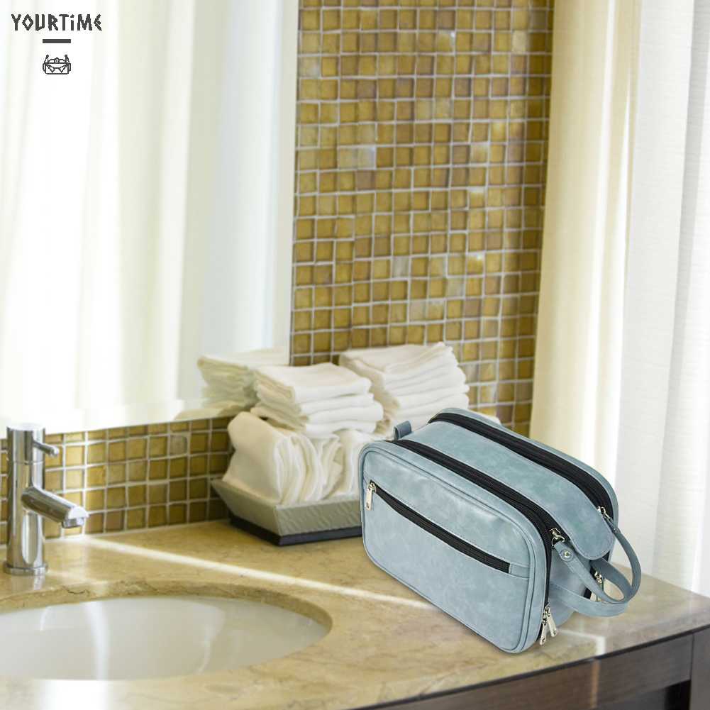 Túi Đựng Mỹ Phẩm Da PU Chống Thấm Nước Sức Chứa Lớn Tiện Dụng