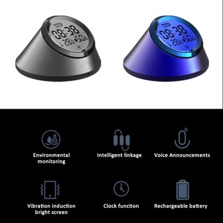 Tuya Zigbee Smart Temperature And Humidity Sensor Clock With Screen Backlight Display Home Meter KINOTSTAR KINOTSTAR .