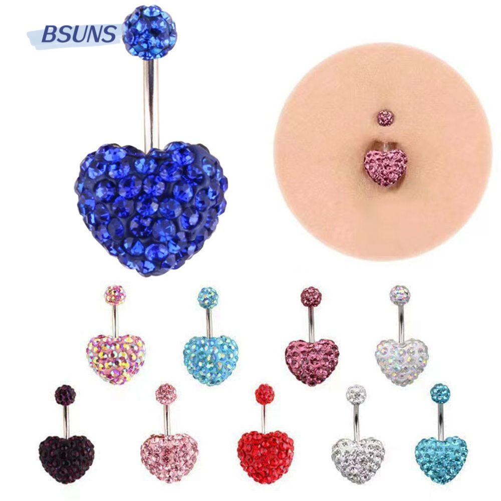 Khuyên Rốn Hình Trái Tim Chất Liệu Thép Không Gỉ