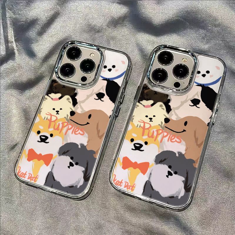 ✅Ốp Điện Thoại Mềm Chống Sốc Họa Tiết Cún Con Dễ Thương Dành Cho Iphone 11 / 12 8 Max 71314 Pro 6MQP
