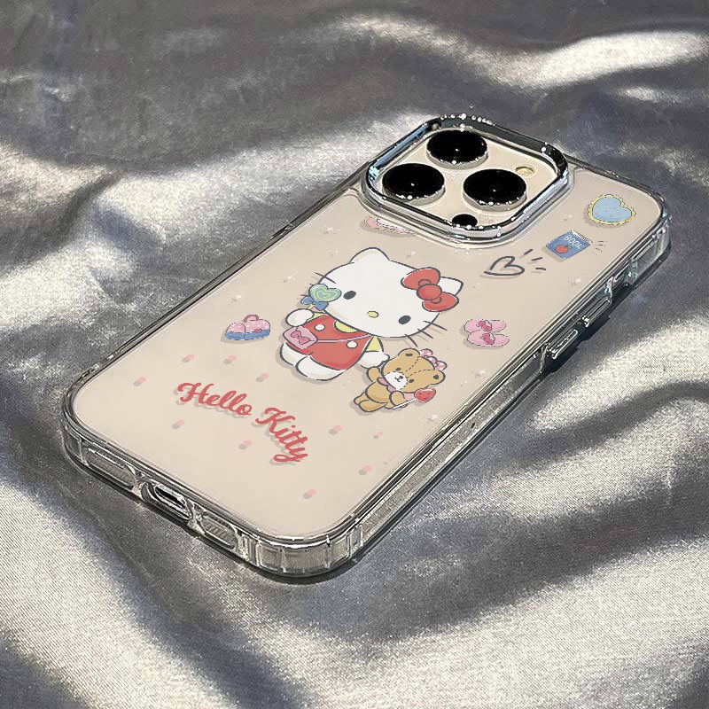 ✅Ốp Điện Thoại Dẻo Họa Tiết Hoạt Hình Chú Gấu / Mèo Dễ Thương Chống Sốc Cho iPhone1214pro ZYSI 13ins / 11 max plus87