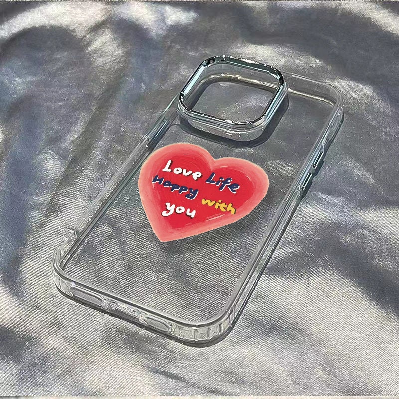 ✅Ốp Điện Thoại Dẻo Màu Hồng In Chữ Tiếng Anh Đơn Giản Chống Sốc Cho Iphone 7iphone12max 14pro13plus / 118 HP60