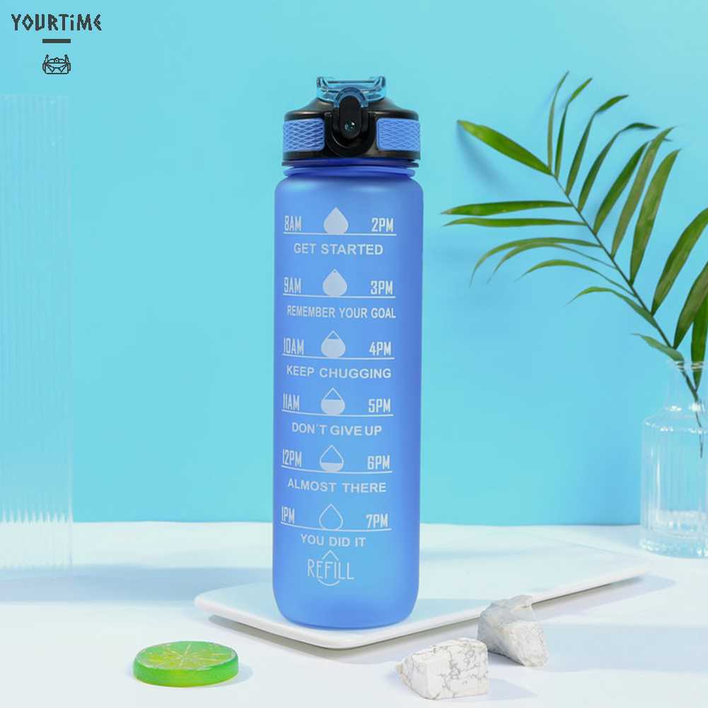 Bình Nước 1000ml Kèm Ống Hút Tiện Lợi Cho Người Lớn Và Trẻ Em