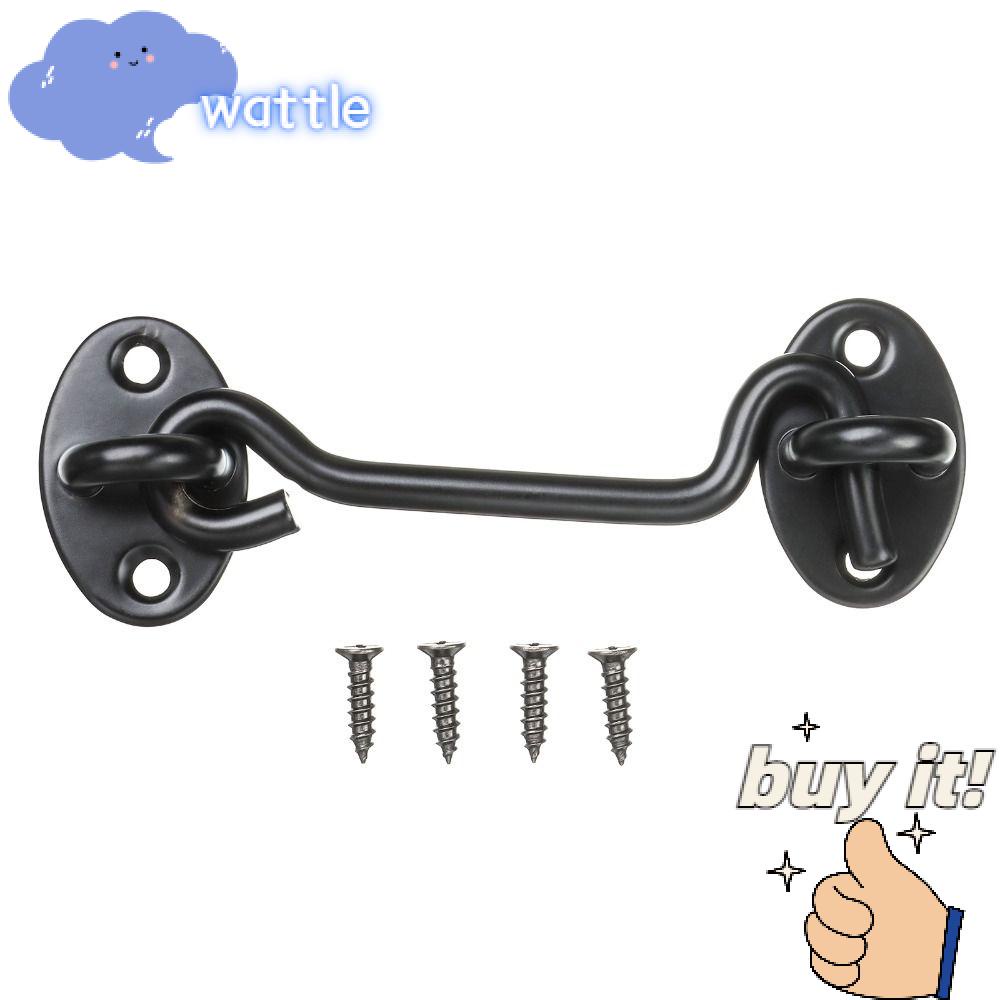 Bộ Khóa Cửa Sổ Dạng Trượt Bằng Thép Không Gỉ 4 Inch Kèm Móc Tiện Dụng