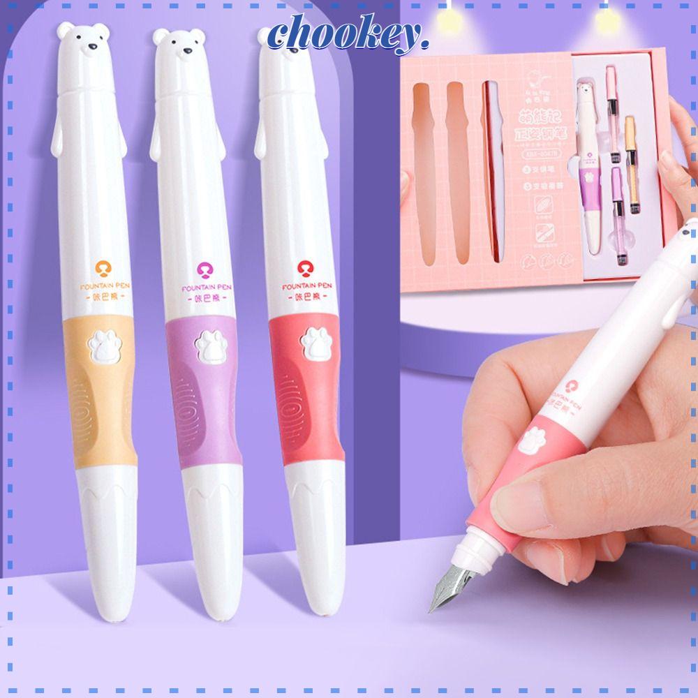 CHOOKEY Bút Mực Gel Có Mũ Trùm Đầu Sáng Tạo Cho Học Sinh