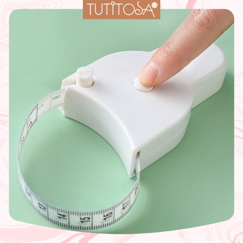 Thước dây cuộn đo vòng một, vòng eo, vòng mông cho nàng cực kì dễ đo