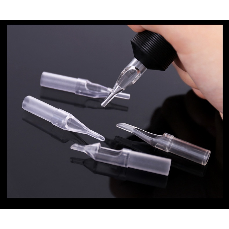 Đầu Phun Xăm Trong Suốt Hình Chim Màu Đen 100% Hàng Mới