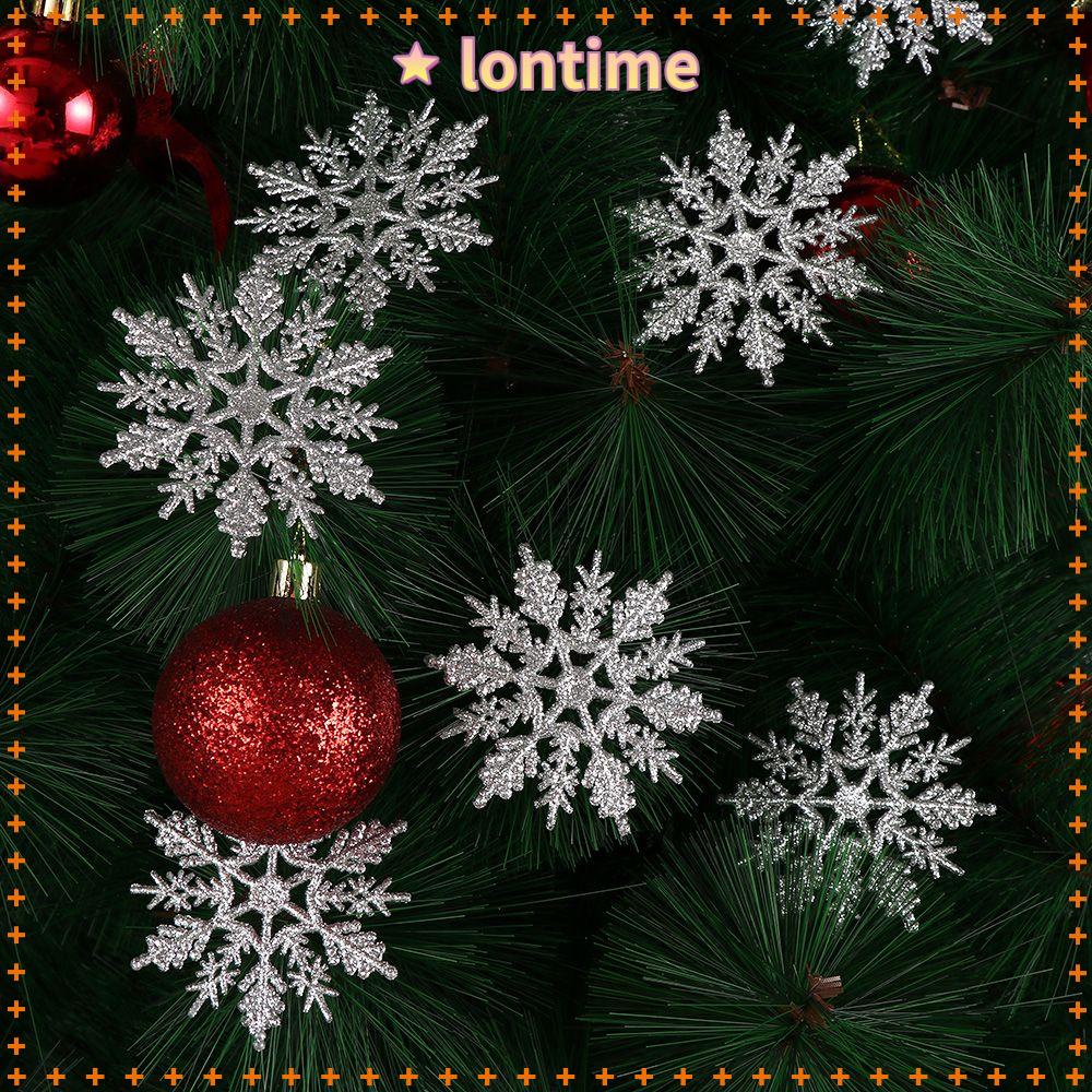 Bộ 12 Bông Tuyết Lấp Lánh 7.5cm Chất Lượng Cao Treo Trang Trí Lễ Hội