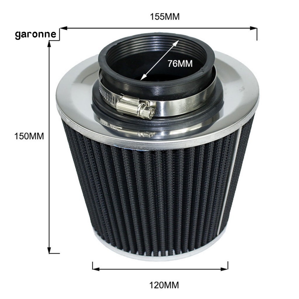 Bộ Lọc Khí Nạp Đầu Nấm Đường Kính 76mm Thông Dụng Cho Xe Hơi