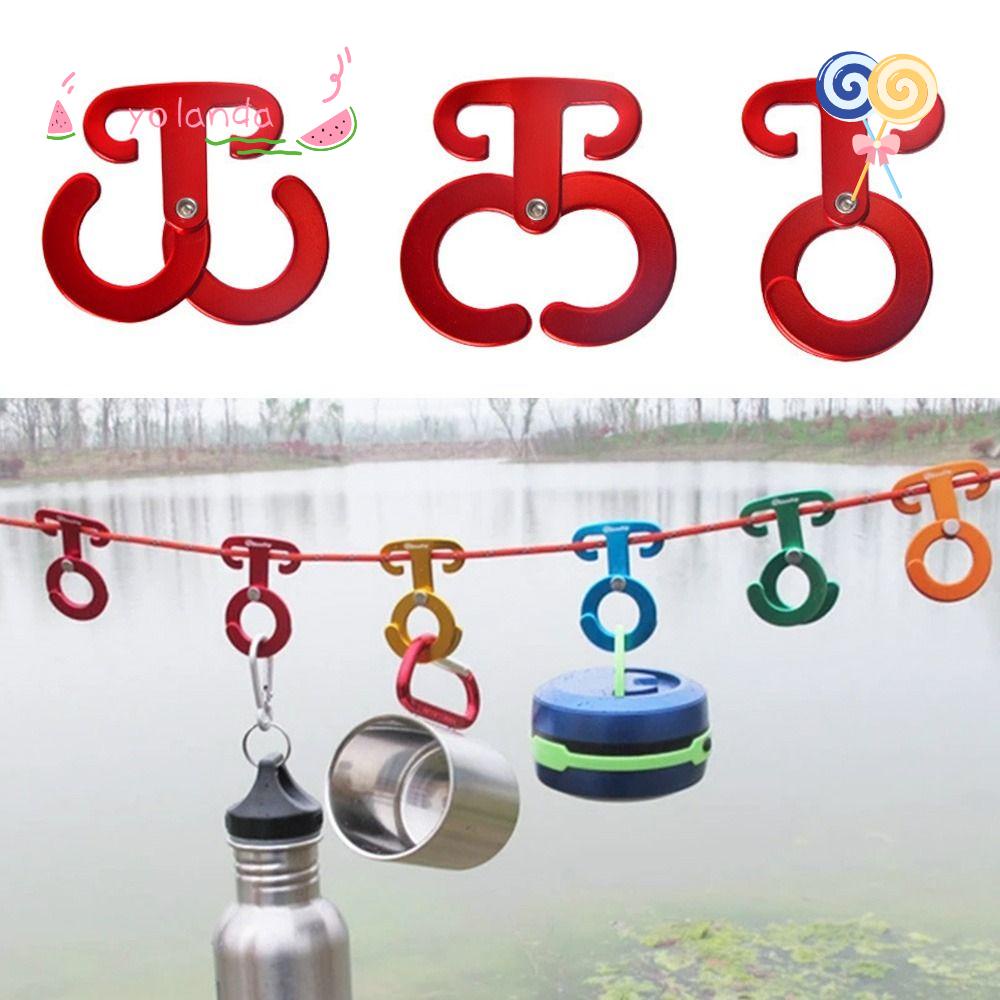 Bộ 3 Móc Khóa Dây Lều Chữ O Thiết Kế Siêu Nhẹ Tháo Gỡ Nhanh Tiện Dụng