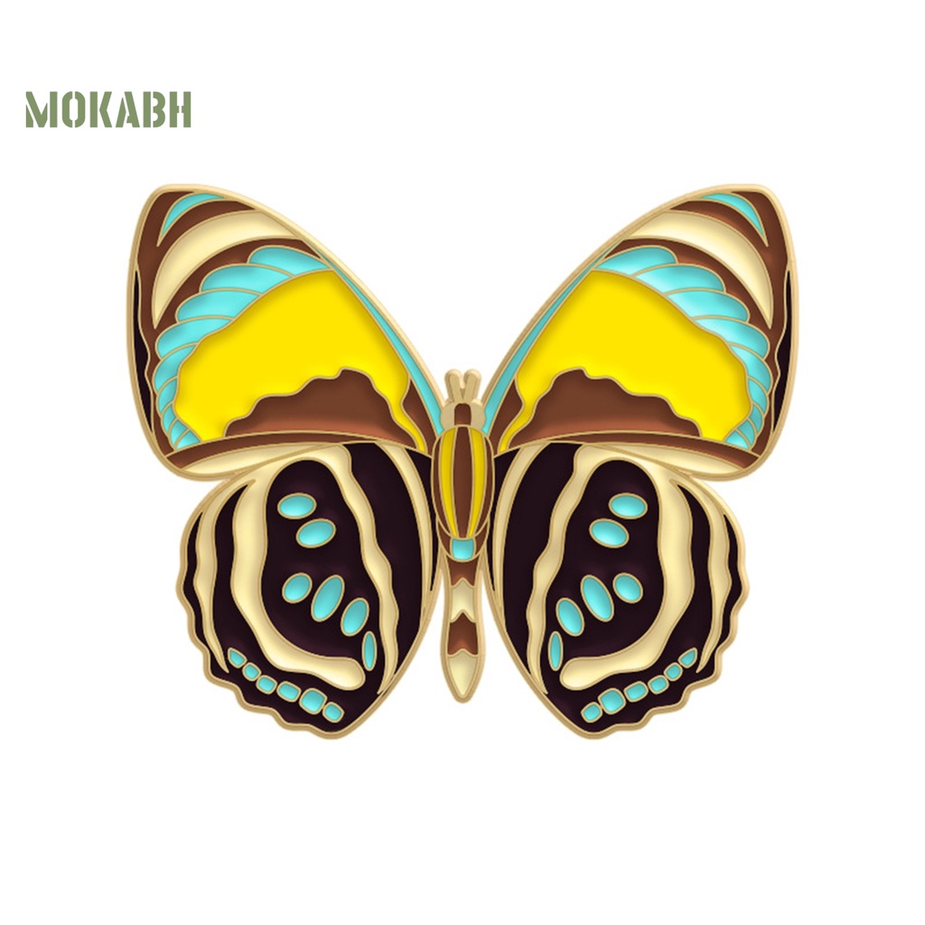 [Mok Abh] Trâm Cài Áo Hình Con Bướm Nhiều Màu Sắc Kiểu Dáng Vintage Hợp Thời Trang Cho Nữ
