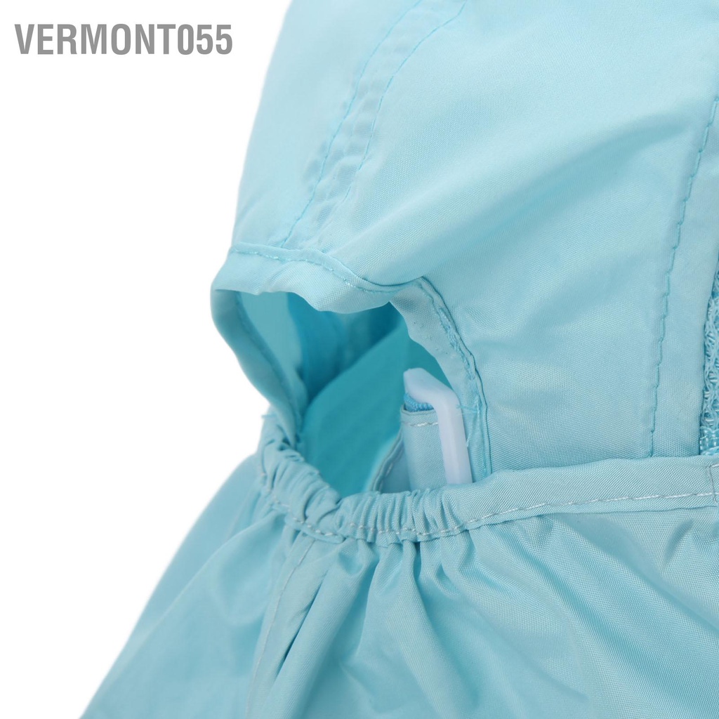 Vermont055 Mũ Chống Nắng Gió Cát Có Tấm Che Cổ Cho Câu Cá Ngoài Trời Đi Bộ Đường Dài Cắm Trại