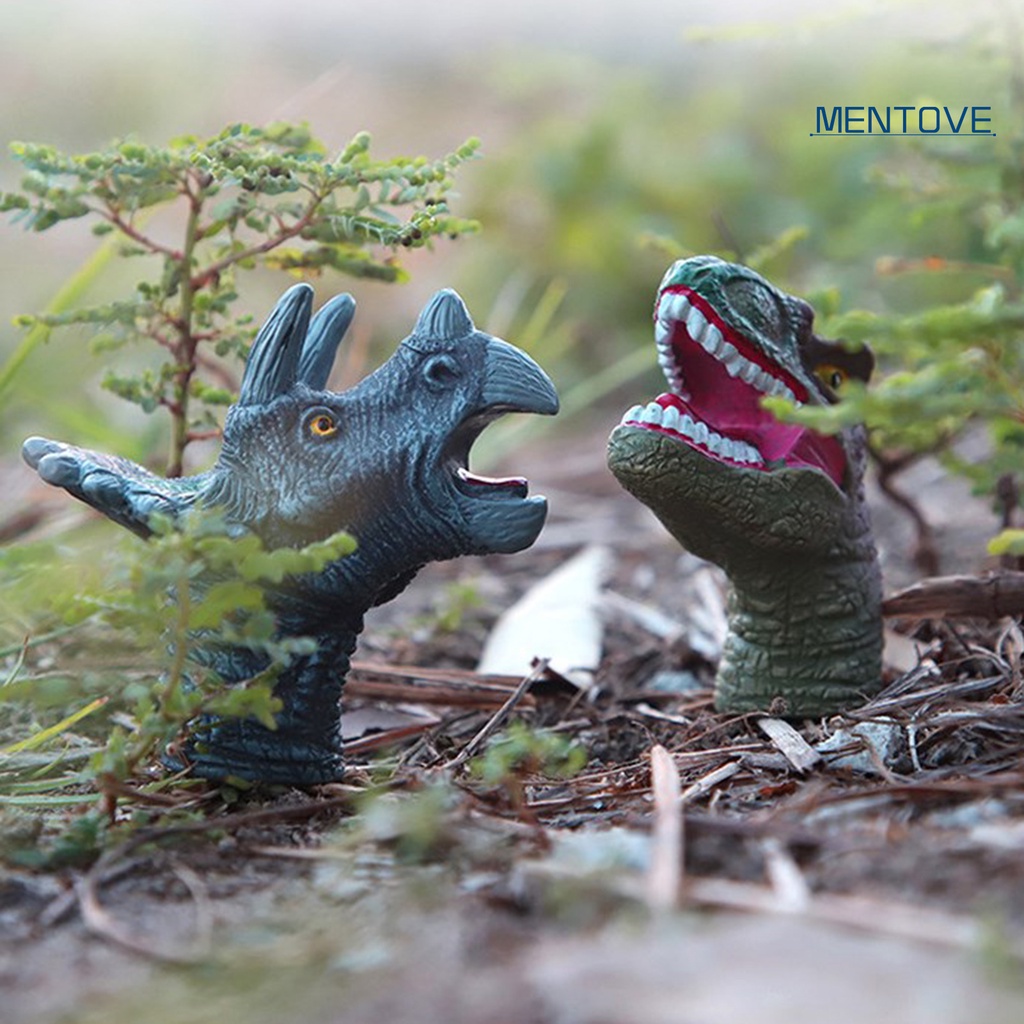 [MT] Đồ Chơi Con Rối Ngón Tay Hình Khủng Long Bằng Vinyl Kết Cấu Thoải Mái Vui Nhộn Dùng Làm Quà Tặng