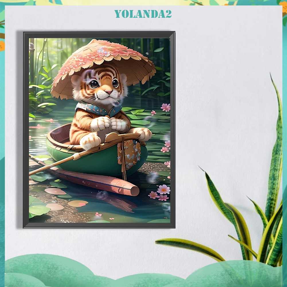 Tranh Đính Đá Kim Cương Toàn Bộ 5D DIY Hình Vẽ Hổ