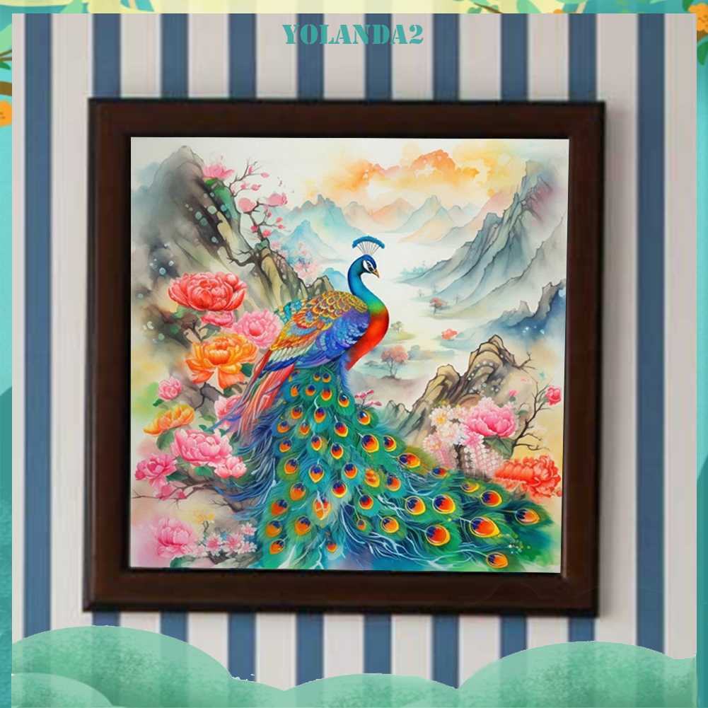 Tranh Đính Đá Kim Cương Toàn Bộ 5D DIY Hình Vẽ Công Phượng Hoàng