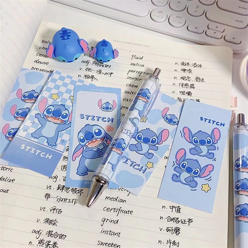 DISNEY Bút Mực Gel Ngòi 0.5mm Hình Stitch Dễ Thương