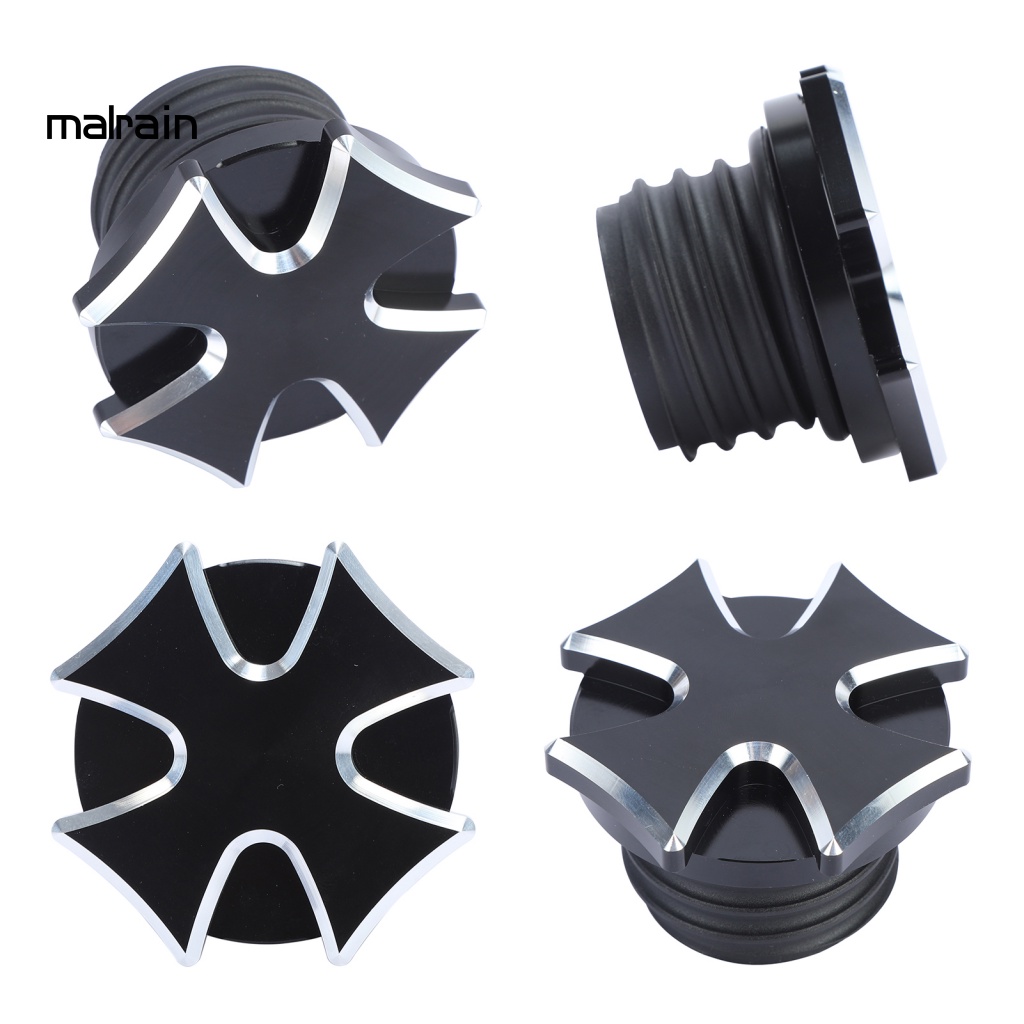 Nắp Bình Xăng Chống Va Chạm Màu Trắng Đen Cho Xe Mô Tô MP12-001 - 0162 XL1200 XL883 X48 V72