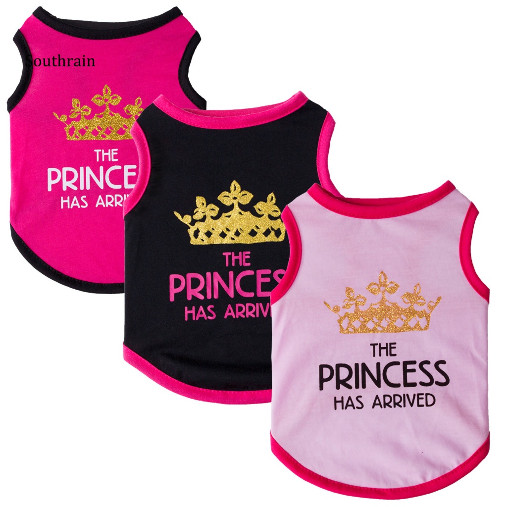 Áo Sát Nách Cổ Tròn In Chữ Thời Trang Cho Cún Cưng