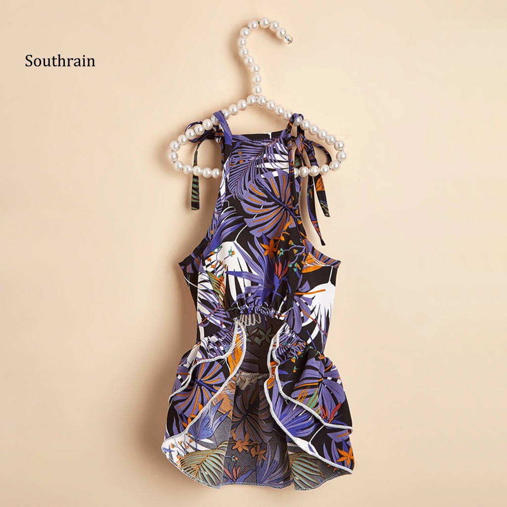 Váy Tím Hai Tầng Thoải Mái Dễ Phối Đồ Cho Thú Cưng