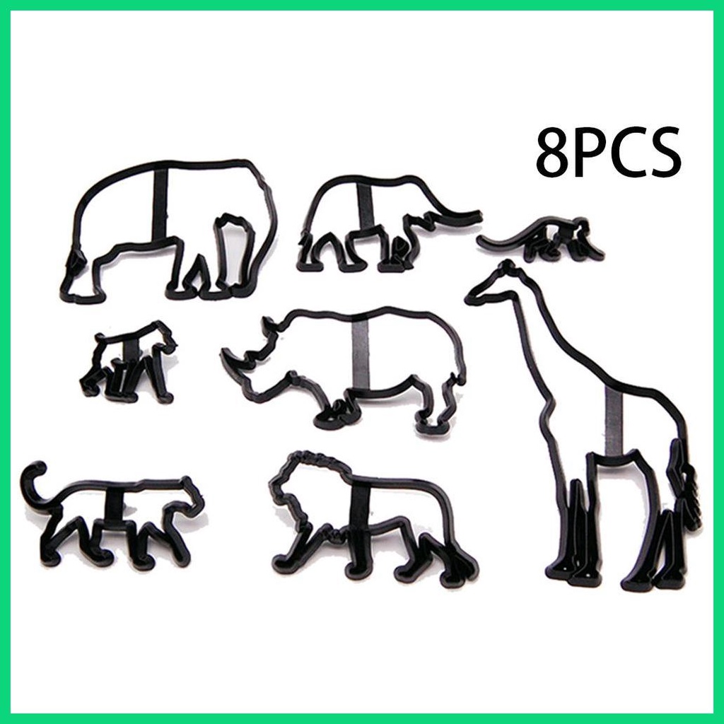 Bộ 8 Khuôn Cắt Bánh Sandwich Hình Động Vật