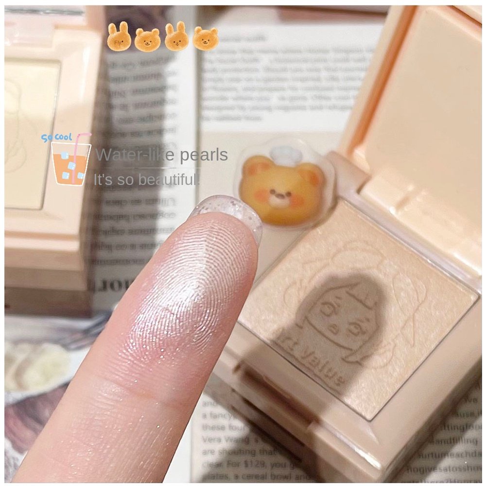 Hộp Phấn Má Hồng Bắt Sáng Tạo Khối Trang Điểm Tự Nhiên Kháng Nước Lâu Trôi Dễ Thương