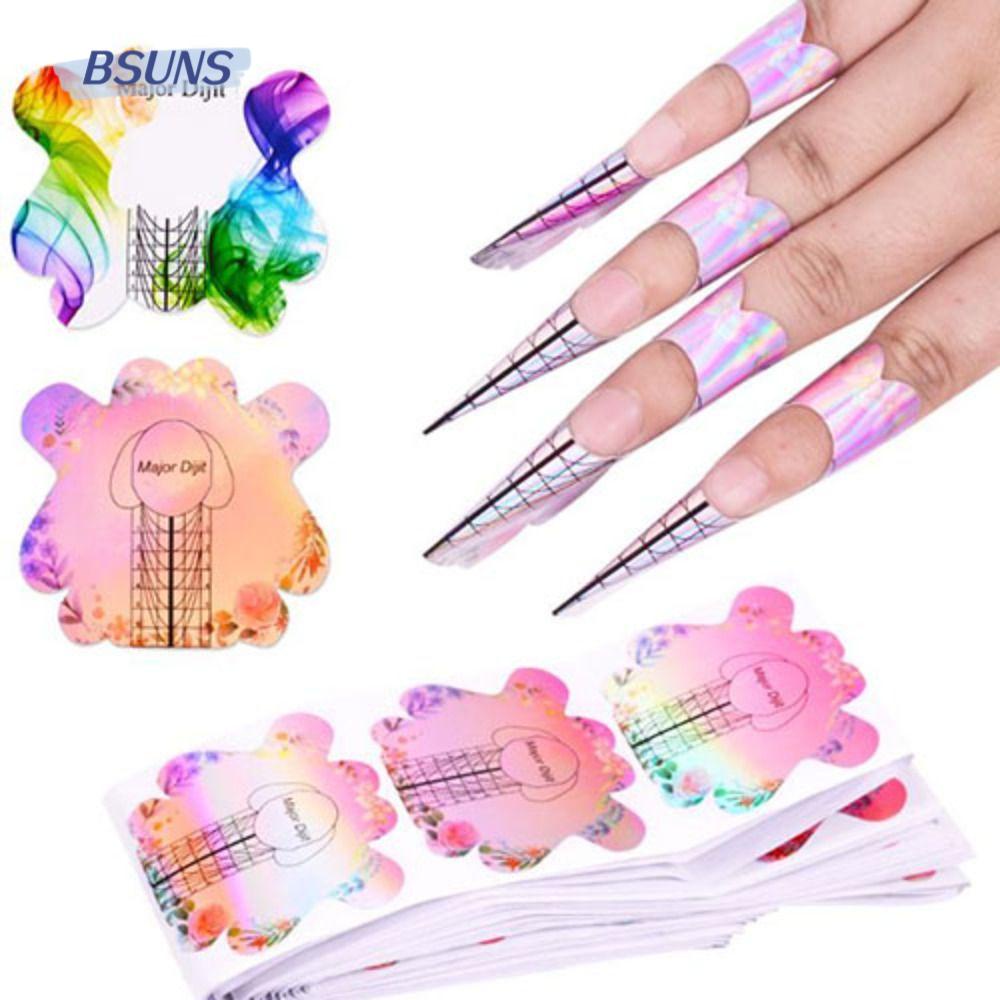 Miếng Dán Nối Dài Móng Acrylic Màu Sắc Thời Trang Cho Nữ