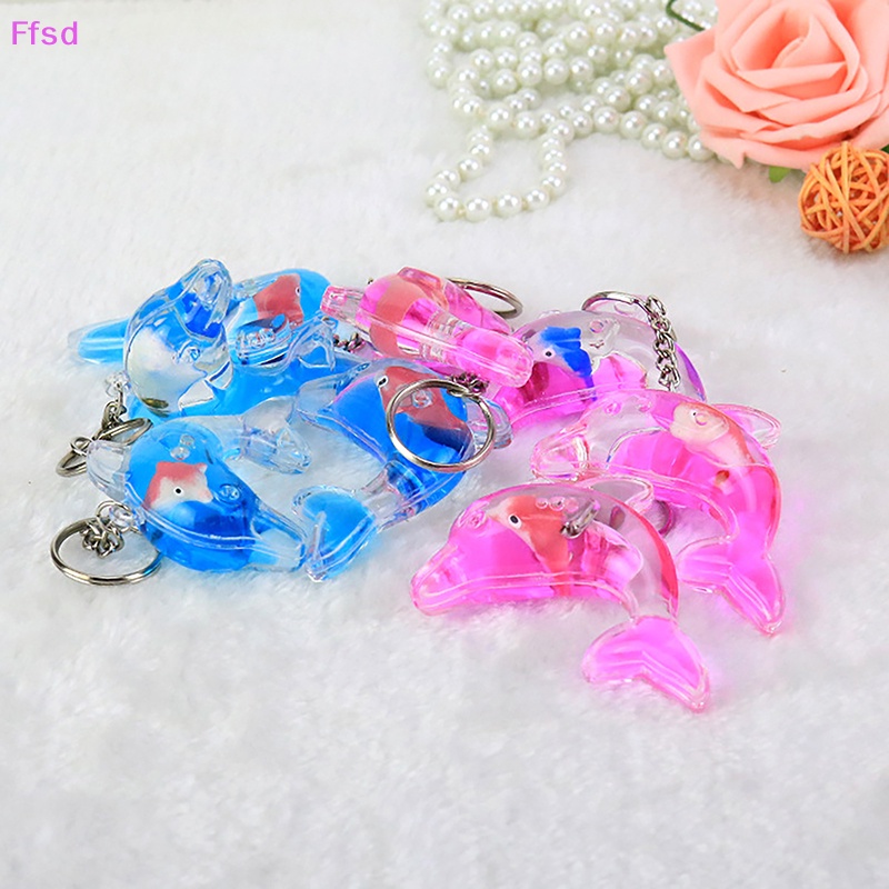 {Ffsd} Móc Khóa Acrylic Họa Tiết Cá Heo Lọc Dầu Chống Rò Rỉ Sáng Tạo * Giảm Giá Hot