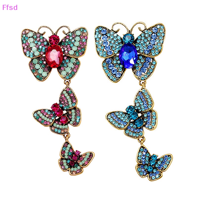 Ghim Cài Áo Hình Bướm Đính Đá Thời Trang Cho Nữ