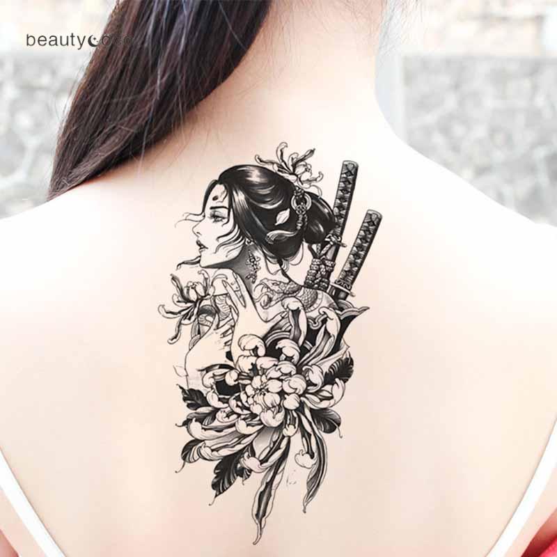 Beautycoco🍊Miếng dán hình xăm tạm thời 19CM×21CM chống thấm nước lâu trôi lên đến 2 tuần