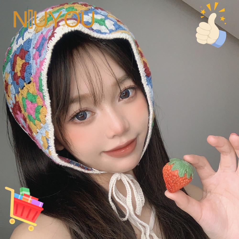 Băng Đô Cài Tóc Dệt Kim Thủ Công Phong Cách Mùa Hè Ngọt Ngào