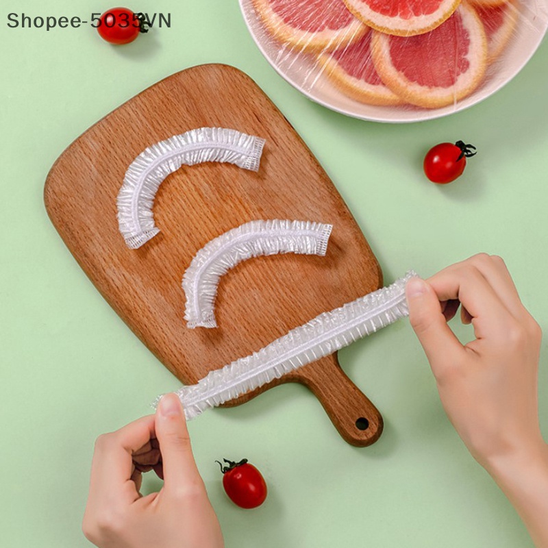Set 100 Túi Nhựa Co Giãn Bọc Thực Phẩm Tươi Mới Dùng Một Lần {akindofstar1.vn}