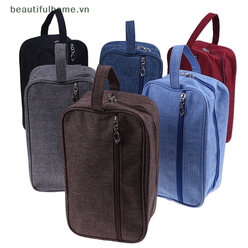 Túi Đựng Mỹ Phẩm / Đồ Trang Điểm Bằng Vải Canvas Chống Nước Cho Nam &amp; Nữ