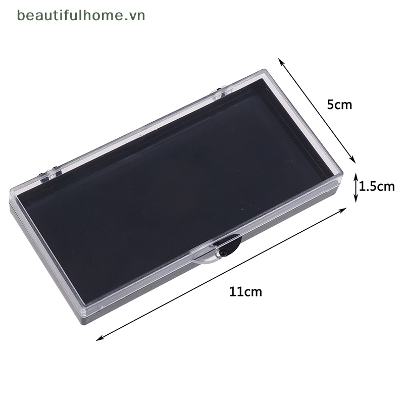 Hộp Đựng Lông Mi Giả Màu Đen Có Nắp Đậy Tiện Dụng