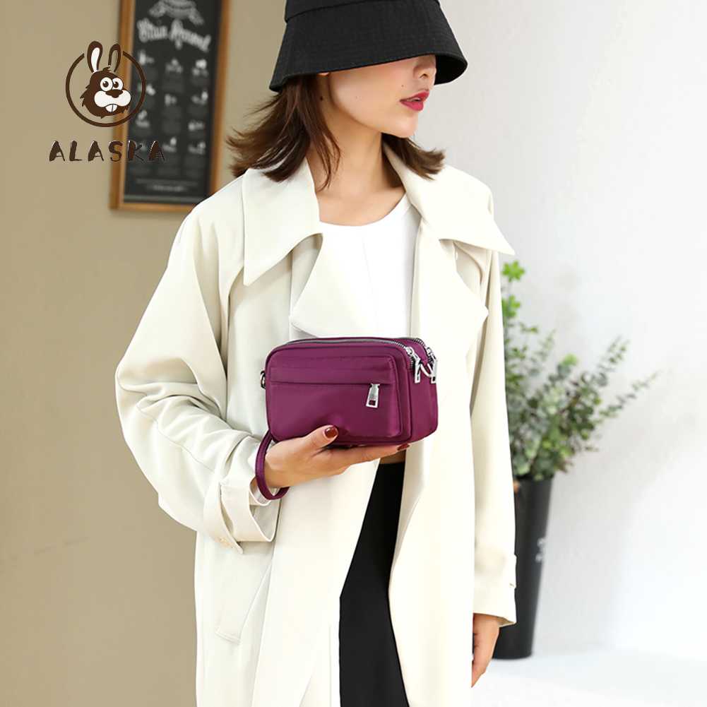 Túi Đeo Chéo Nylon Trọng Lượng Nhẹ Dễ Điều Chỉnh Mang Theo Đi Mua Sắm Đường Phố [alaska.vn