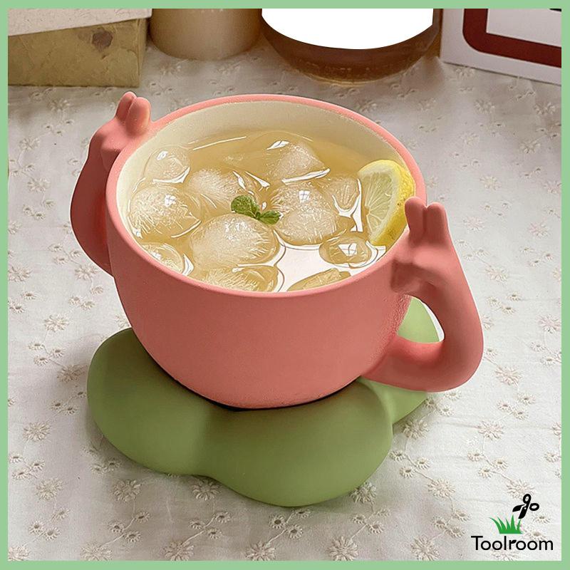 Cốc Sứ Uống Trà Sữa / Cà Phê / Nước Ép Thiết Kế Độc Đáo Tiện Dụng Cho Gia Đ
