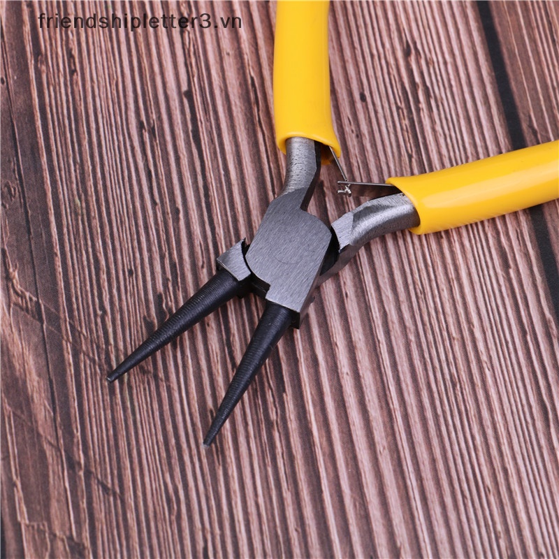 Kìm Mũi Tròn Mini Bằng Thép Carbon Làm Trang Sức Thủ Công