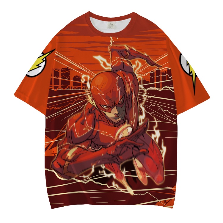 Yyds Áo Thun Tay Ngắn Hóa Trang Nhân Vật Barry Allen Phim THE FLASH Cỡ Lớn Unisex