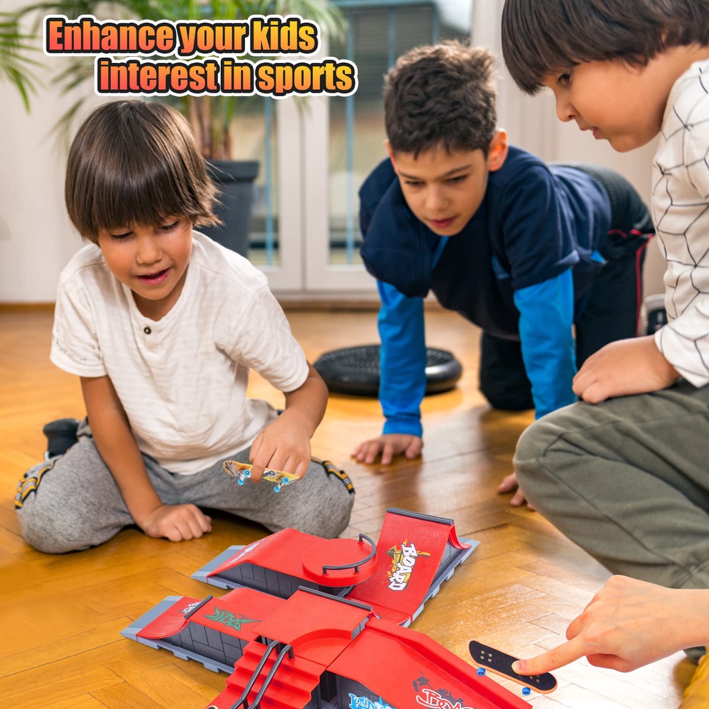 Bộ Ván Trượt Ngón Tay mini Bằng Nhựa Dùng Để Luyện Tập Công Viên Cuối Cùng