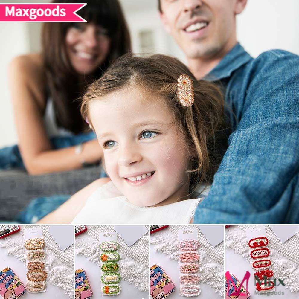 Kẹp Tóc In Họa Tiết Hoa Bằng Vải Dệt Kim Ngọt Ngào Xinh Xắn