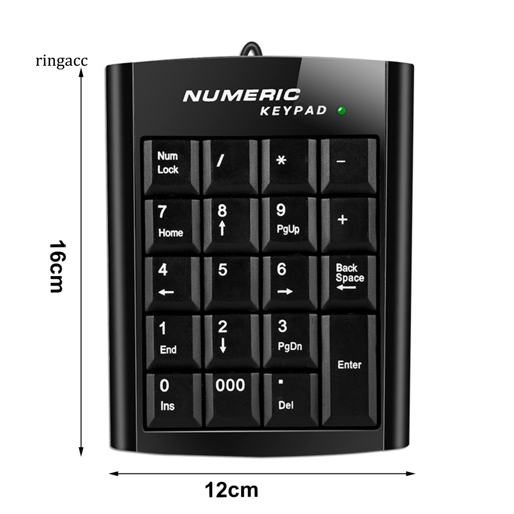 Bàn Phím Số Mini 19 Phím Có Dây Không Gây Tiếng Ồn Dùng Cho Văn Phòng