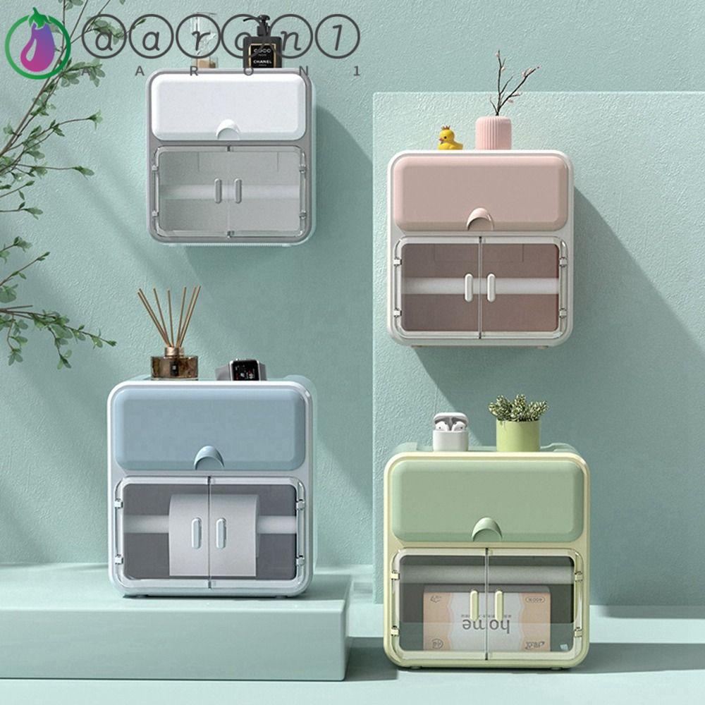 Aaron1 Giá Đỡ Cuộn Giấy Vệ Sinh Hai Lớp Chịu Lực Mạnh Chống Thấm Nước Tiện Lợi Dành Cho Phòng Tắm