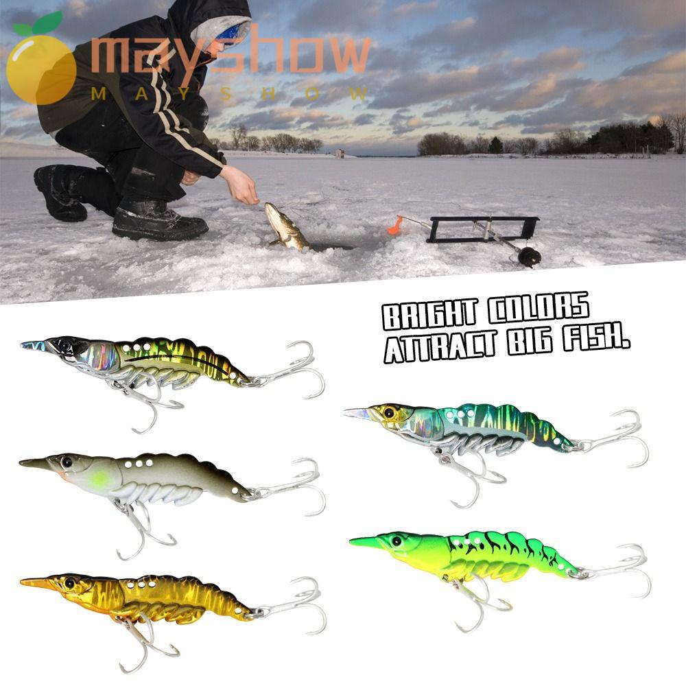 Mồi Câu Cá Giả Hình Tôm Bằng Kim Loại Cứng 11g / 14g