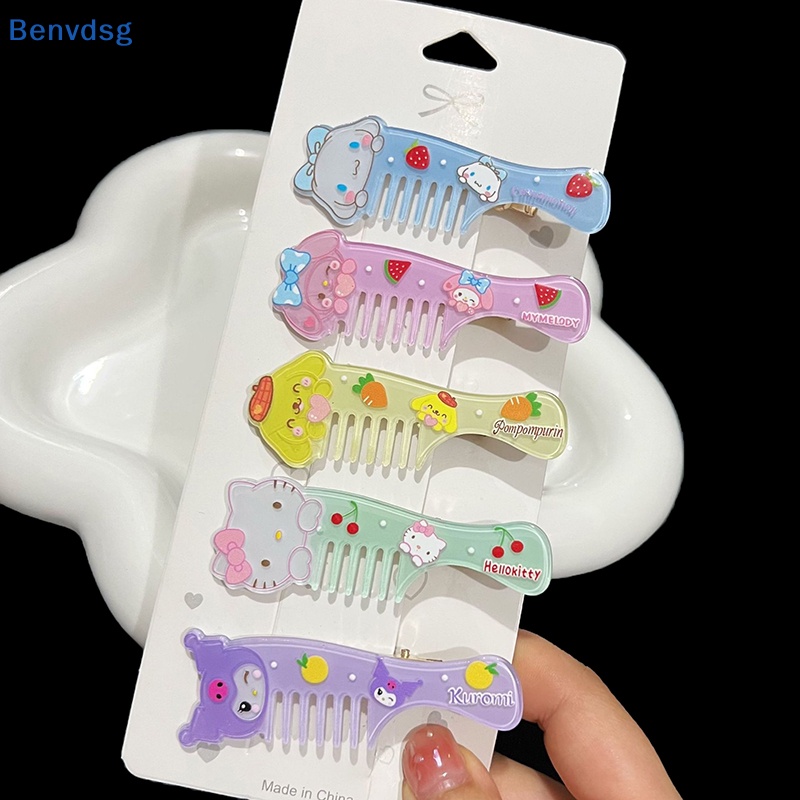 SANRIO Kẹp Tóc Hoạt Hình Kuromi Đáng Yêu Cho Nữ