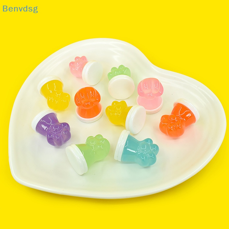 Bộ 2 Cốc Dạ Quang Hình Bàn Chân Mèo Dễ Thương Dùng Trang Trí