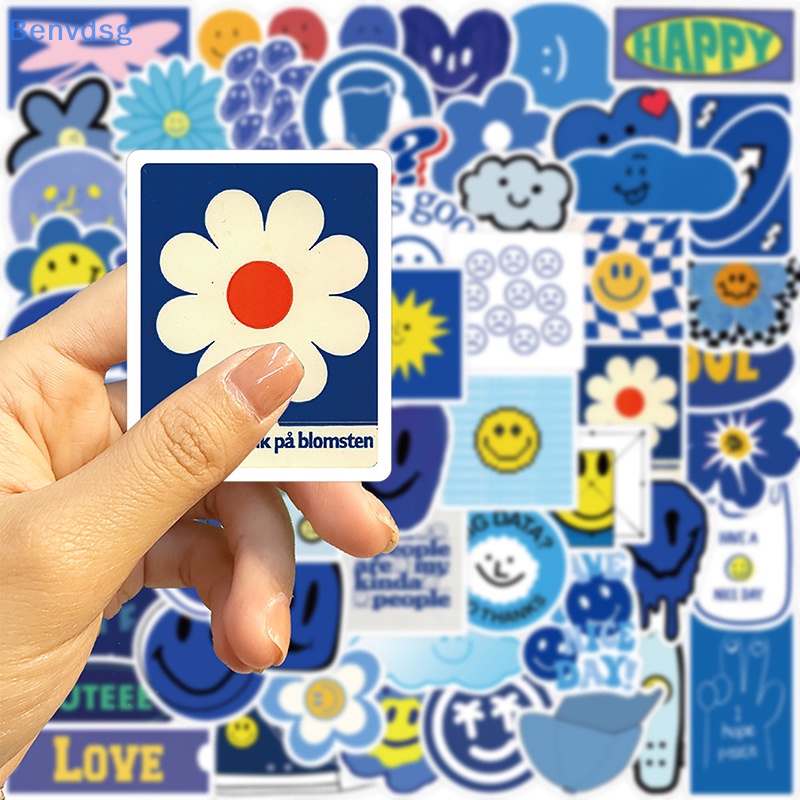 Bộ 59 Miếng Dán Hình Mặt Cười Hoạt Hình Graffiti Trang Trí Vali Laptop DIY