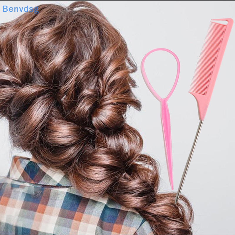 Bộ 4 Dụng Cụ Tạo Kiểu Tóc Bện Co Giãn Phong Cách Pháp