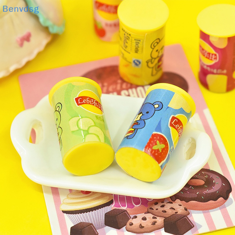 Set 2 Móc Khóa Hình Lọ Khoai Tây Chiên 3D DIY Trang Trí Nhà Búp Bê