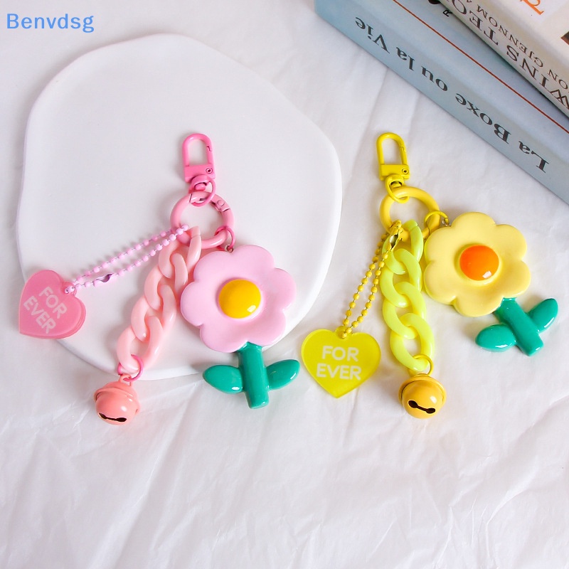 Benvdsg > Móc Chìa Khóa Mặt Hình Hoa Ngọt Ngào Dễ Thương Cho Nữ