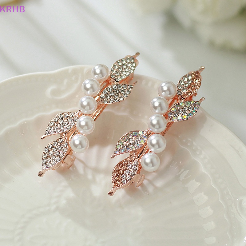 Kẹp Tóc Đính Ngọc Trai Sang Trọng Cho Nữ Mới